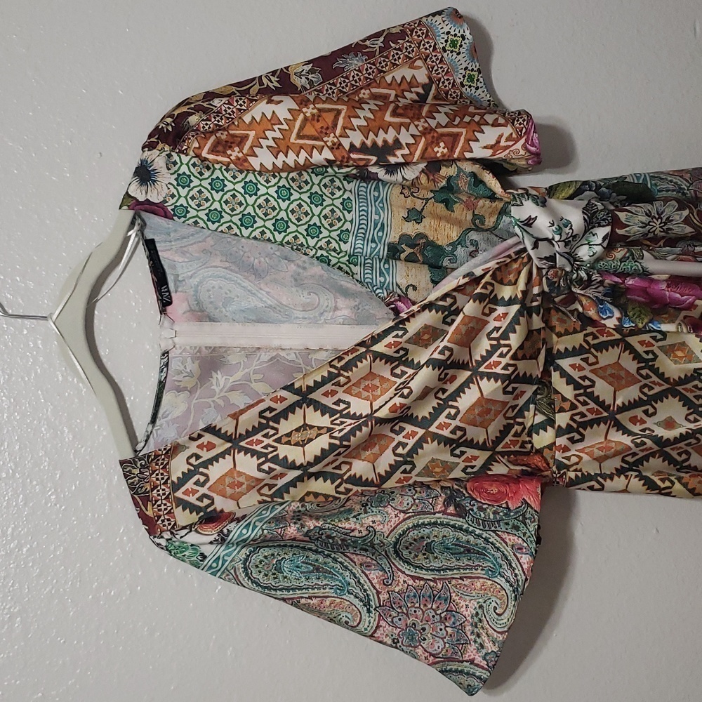 Zara PATCHWORK PRINT DRESS, SIZE S - Picture 7 of 15